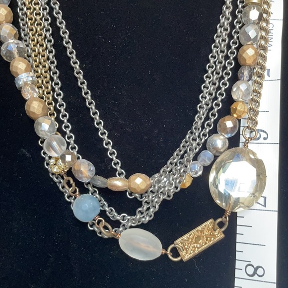 Custom made, one of a kind, multilayer necklace - Picture 2 of 3